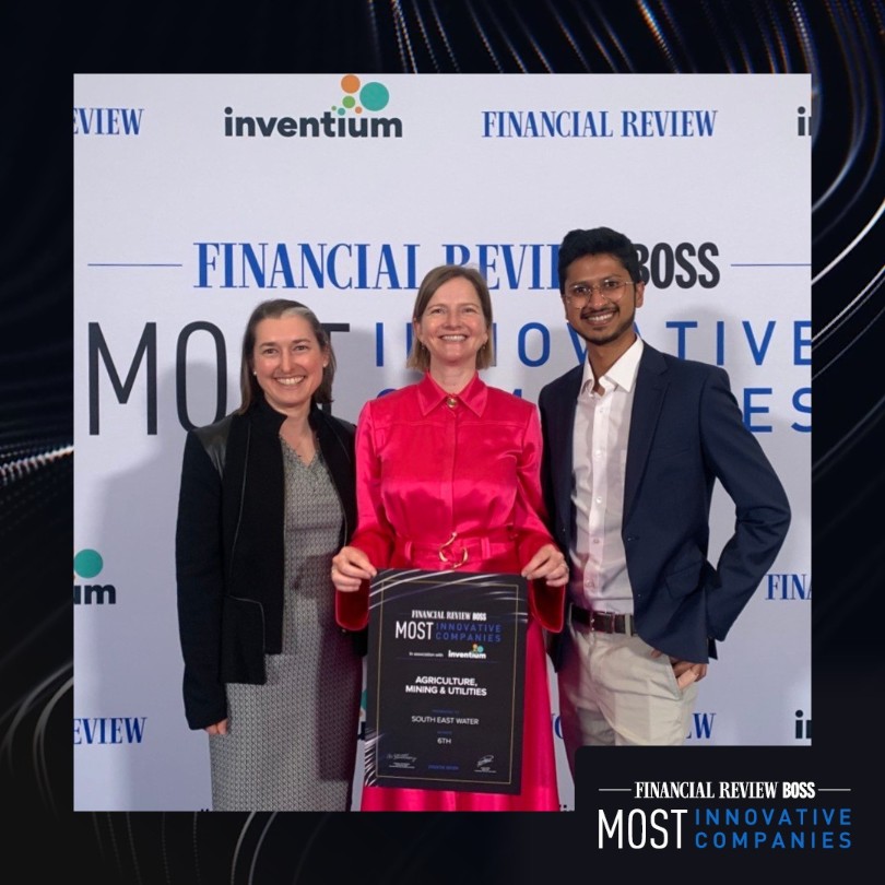 South East Water has been recognised on the AFR BOSS 2023 Most Innovative Companies List, taking out sixth place in the Mining, Agriculture and Utilities category. 