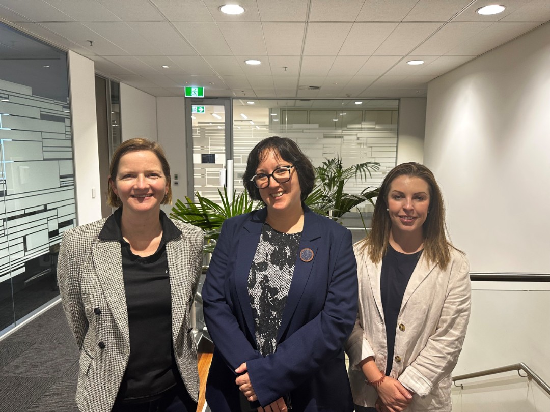 Managing Director Lara Olsen, General Manager Strategy and Stakeholder, Karen Lau, and General Manager Customer Experience, Lara Salembier